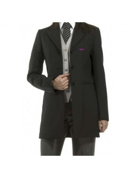 dark grey receptionist uniform coat